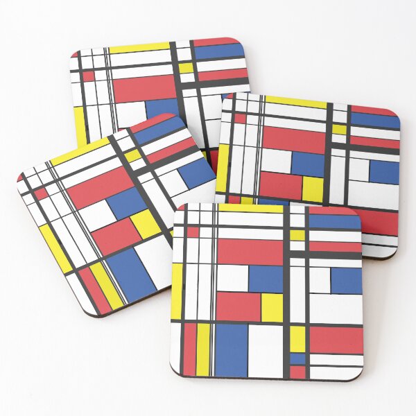Item preview, Mondrian Style Reinvented  - De Stijl Style Minimalist Geometric Art 03 designed and sold by vortexatelier.
