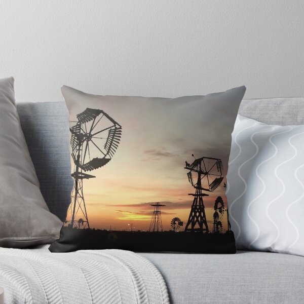 Item preview, Sunset on Texas Windmills designed and sold by Miller Cornelius.
