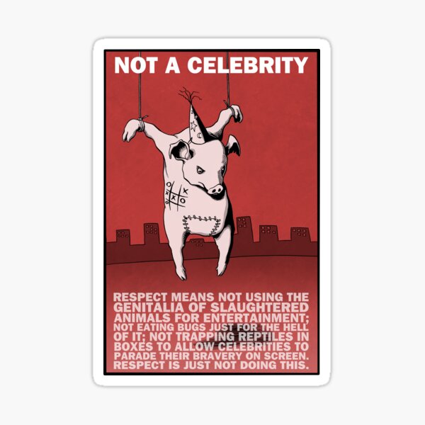 Anti animal exploitation on TV for entertainment Sticker
