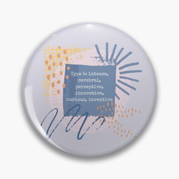 Item preview, Enneagram Type 5 Five Personality Test Myers Briggs Watercolor Stars Celestial Pink Lilac designed and sold by BohoStudio.