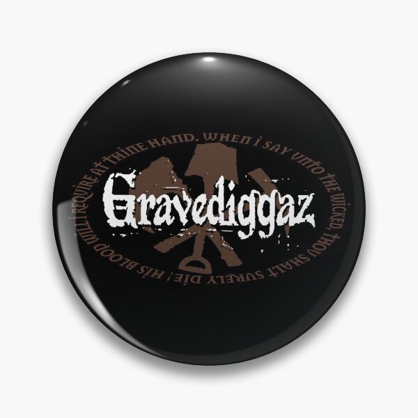 Artikelvorschau, Gravediggaz Kleines Logo Braun entworfen und verkauft von EbtsOby.