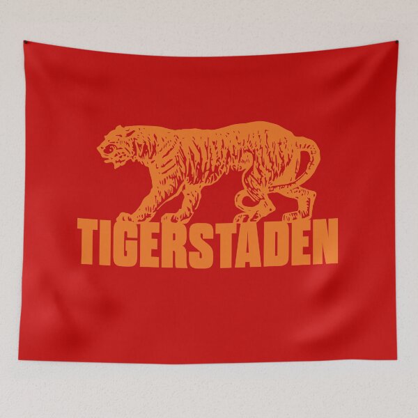 Item preview, Tigerstaden Vintage Tiger Illustration — Oslo, Norway designed and sold by ClickForMore.