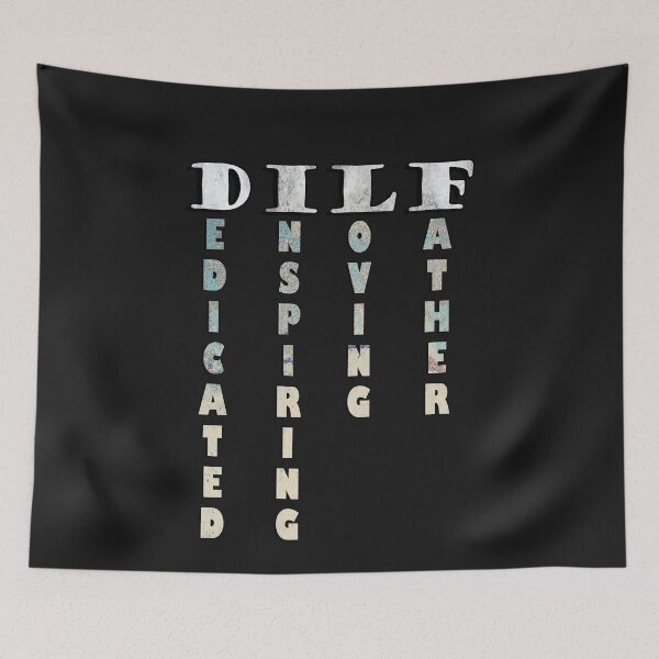 Item preview, Funny Dad Joke: Dilf, Dedicated, Inspiring, Loving, Father/ Cute Father's Day Gifts designed and sold by tamdevo1.