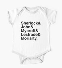 Sherlock & John & Mycroft & Lestrade & Moriarty. (Sherlock) One Piece - Short Sleeve
