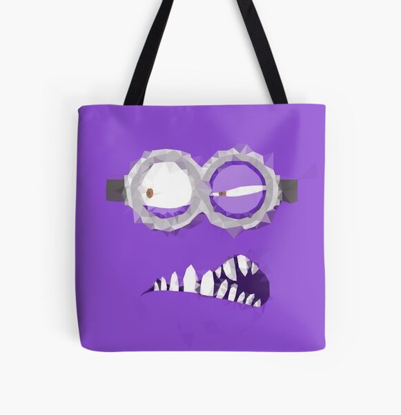 Vista previa del artículo con la obra «Diseño poligonal Purple Minion», diseñado y vendido por lynnxzhou.
