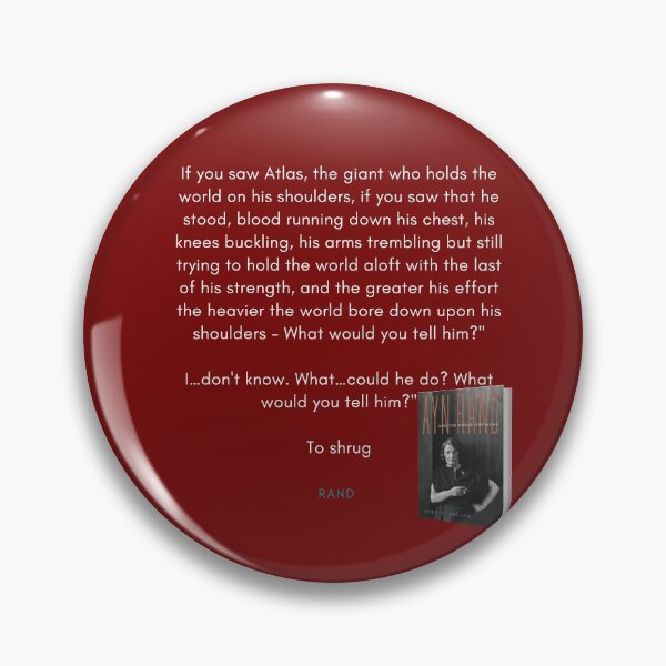 Item preview, Atlas Shrugged Quote designed and sold by DarioNelaj.