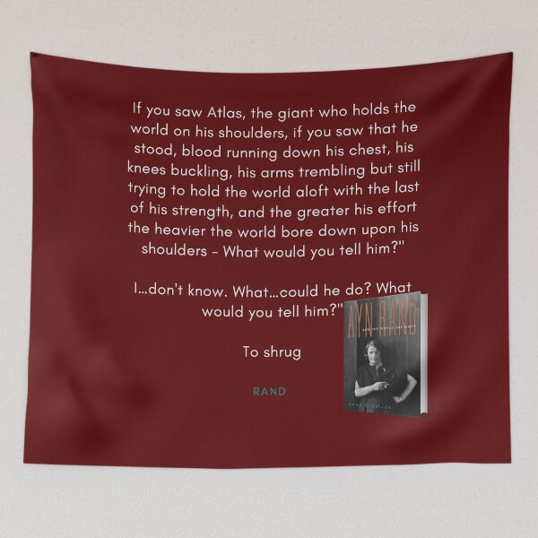 Item preview, Atlas Shrugged Quote designed and sold by DarioNelaj.