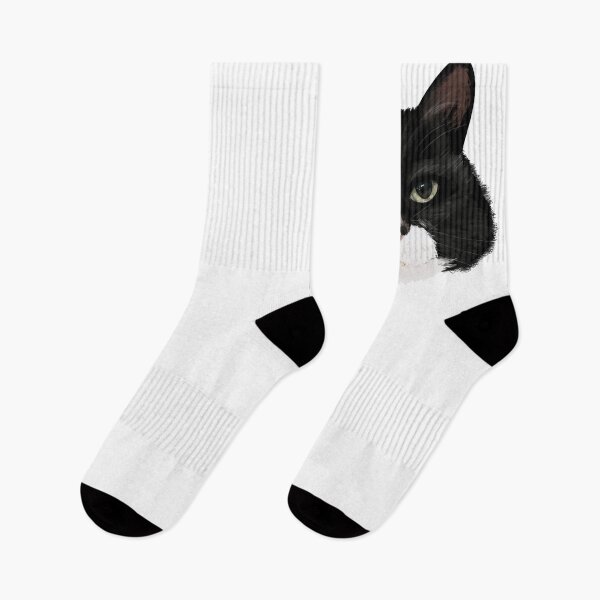 Item preview, Black and white cat designed and sold by Colonels  Basement.