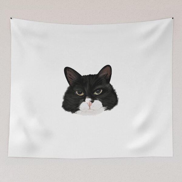 Item preview, Black and white cat designed and sold by Colonels  Basement.