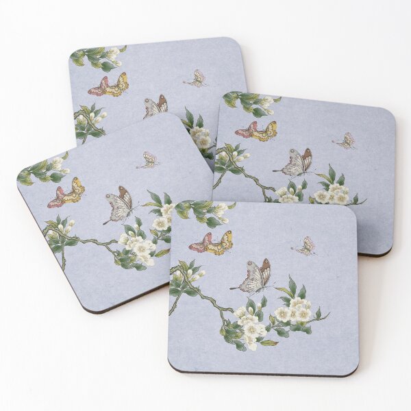 Item preview, Pear flowers and butterflies type B - Minhwa : Koreafolkpainting designed and sold by minsillust.