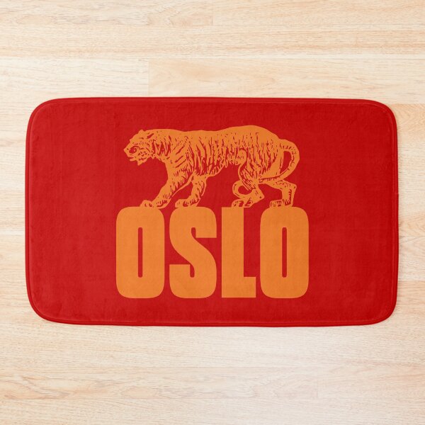 Item preview, Oslo (Norway) Text With Vintage Tiger Illustration designed and sold by ClickForMore.