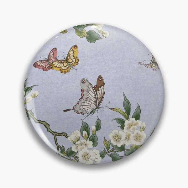 Item preview, Pear flowers and butterflies type B - Minhwa : Koreafolkpainting designed and sold by minsillust.