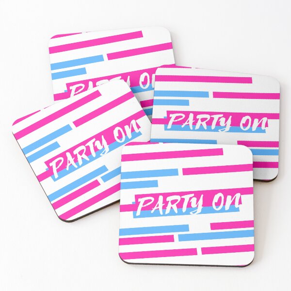Item preview, Party On - Retro White designed and sold by Grathicks.