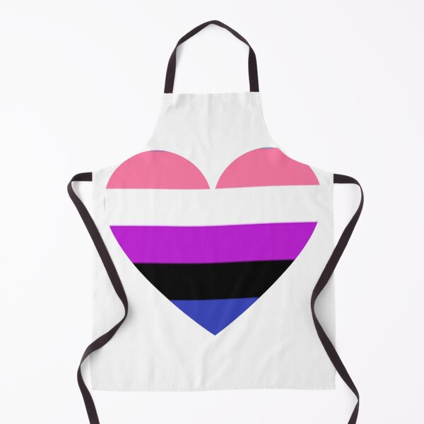 Item preview, Pride Flag Heart - Genderfluid Pride - White Background designed and sold by thesassypanda.