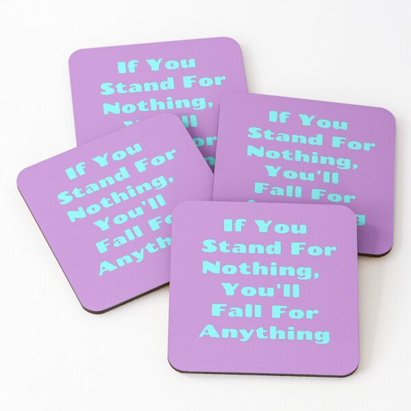 Item preview, If You Stand For Nothing, You'll Fall For Anything, Anti Woke, Anti-PC, political correctness, counter culture gift designed and sold by HomeConscious.