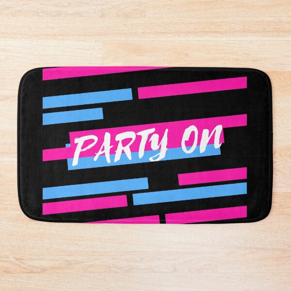 Item preview, Party On - Retro Black designed and sold by Grathicks.