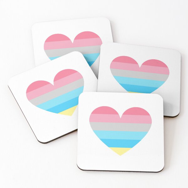 Item preview, Pride Flag Heart - Genderflux Pride - White Background designed and sold by thesassypanda.