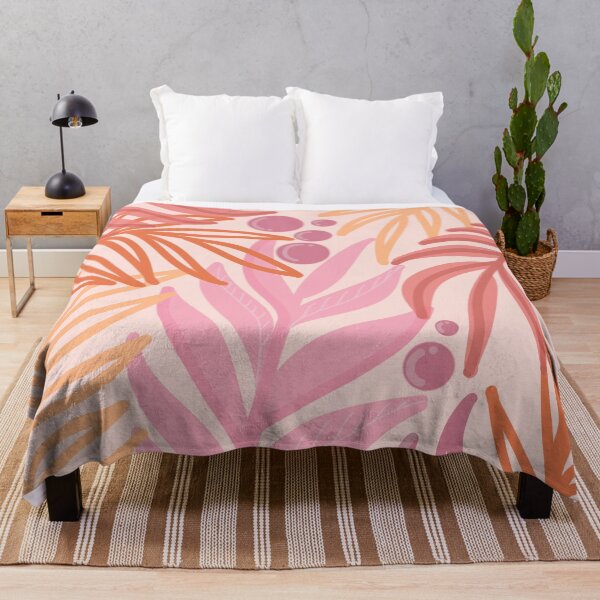 Item preview, Tropical pink leaves designed and sold by PeachyLitchi.