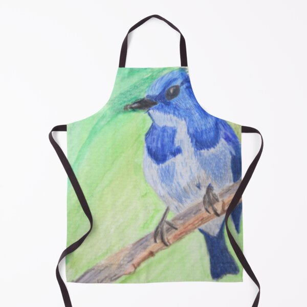Item preview, Ultramarine Flycatcher - Mix Media Painting designed and sold by Michael Keeter.