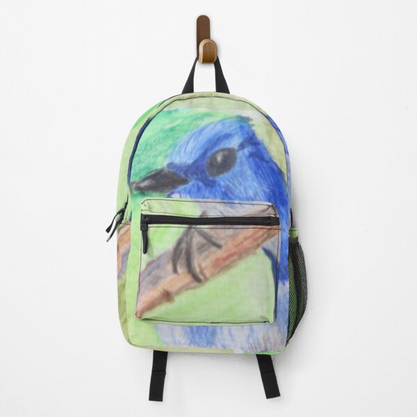 Item preview, Ultramarine Flycatcher - Mix Media Painting designed and sold by Michael Keeter.