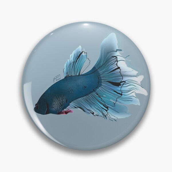 Item preview, Betta splendens fighting fish illustration designed and sold by MyArtistry.