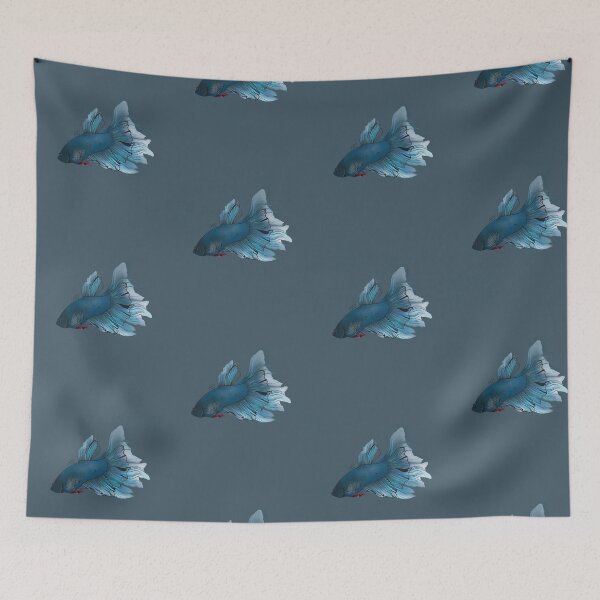 Item preview, Betta splendens fighting fish illustration designed and sold by MyArtistry.