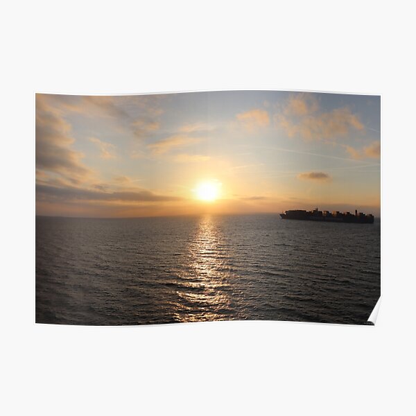Sunset of North Sea Poster