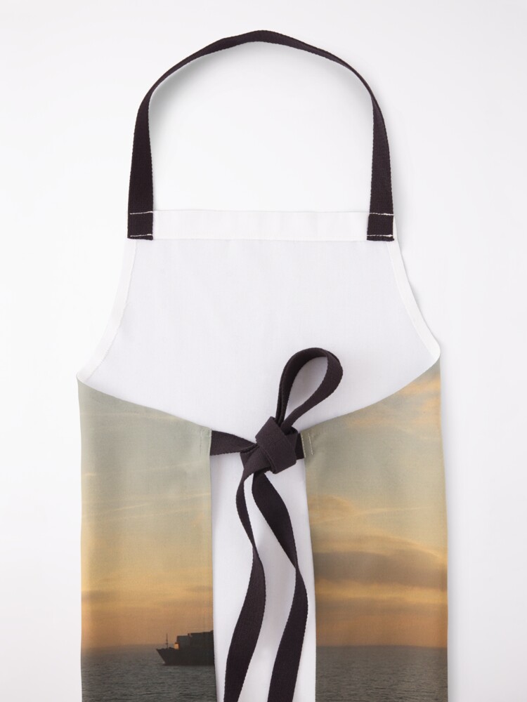 Apron, Sunset of North Sea designed and sold by ElenaWhiskers