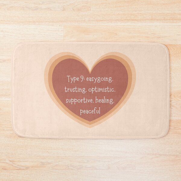 Item preview, Enneagram Type 9 Nine Personality Test, Myers Briggs, Neutral Earth Tones Heart designed and sold by BohoStudio.