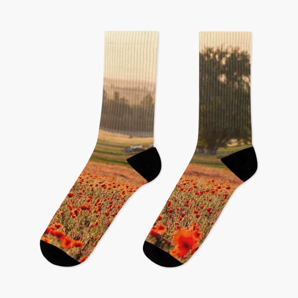 Item preview, Agricultural Landscape with Beautiful Poppy Field designed and sold by digoarpi.