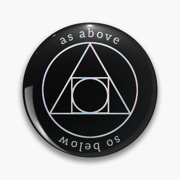Item preview, As Above So Below Philosopher's Stone Alchemy Hermetics designed and sold by tiantanman.