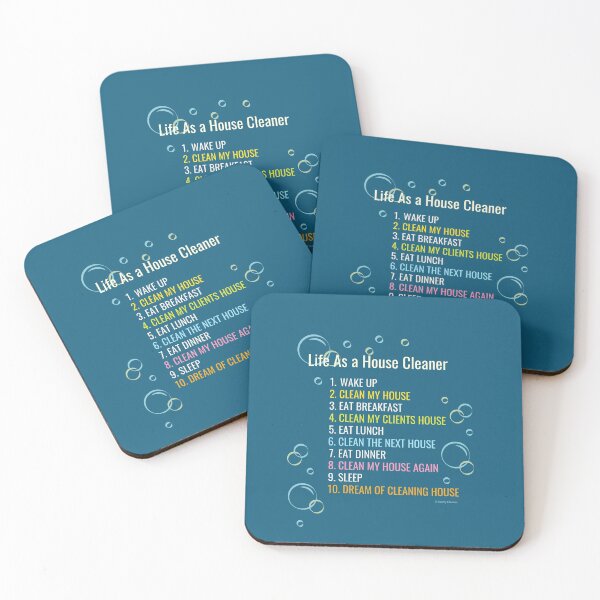 Item preview, Life As a House Cleaner Funny Housekeeping Checklist Humor designed and sold by SavvyCleaner.