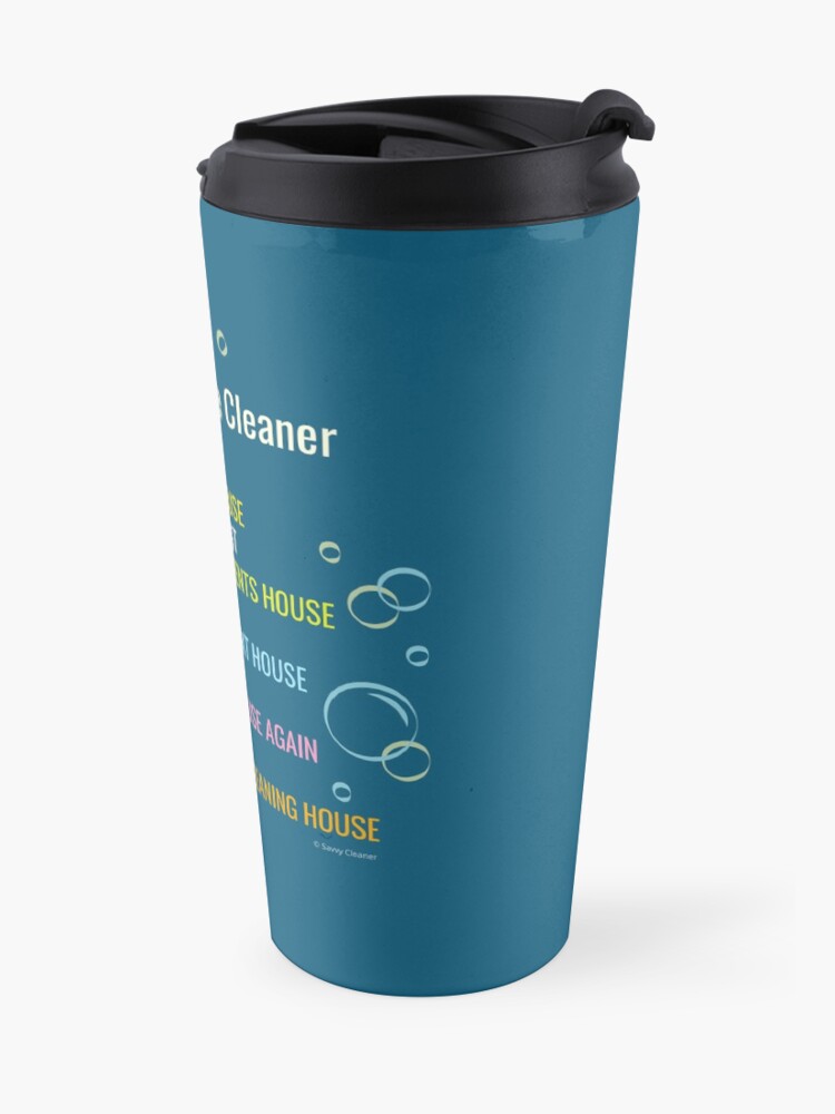 Alternate view of Life As a House Cleaner Funny Housekeeping Checklist Humor Travel Mug