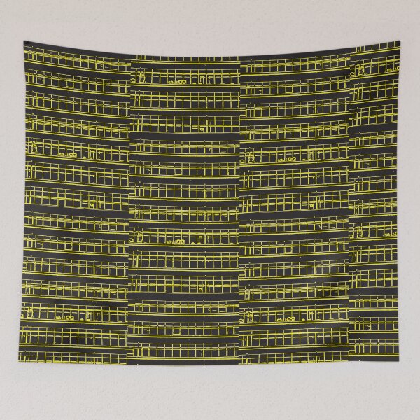 Item preview, Yellow Architectural Abstraction designed and sold by Elinacon.