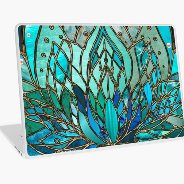 Aperçu de l'œuvre Lotus de la turquoise infinie créée et vendue par Eva Nev.