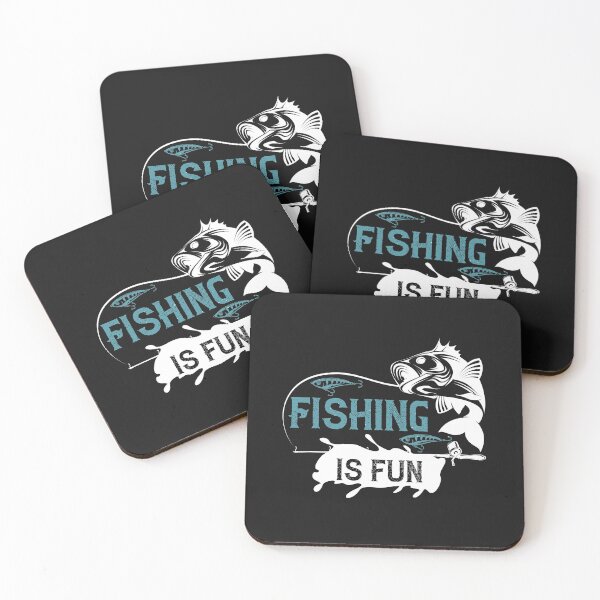 Item preview, Fishing is fun cute Typography Design designed and sold by WigglyLine.