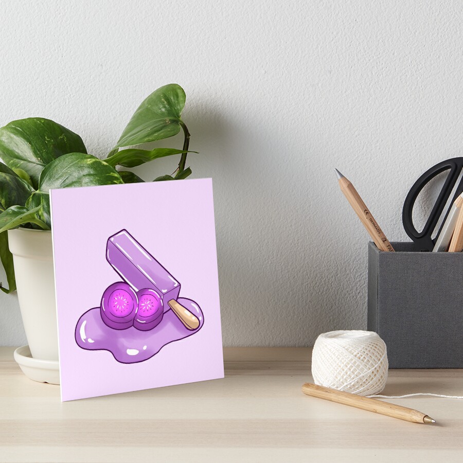 "Korean Street FoodMelona Purple Yam" Art Board Print by