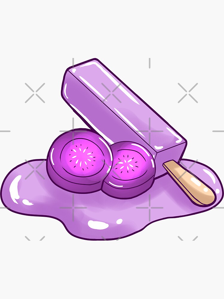 "Korean Street FoodMelona Purple Yam" Sticker for Sale by