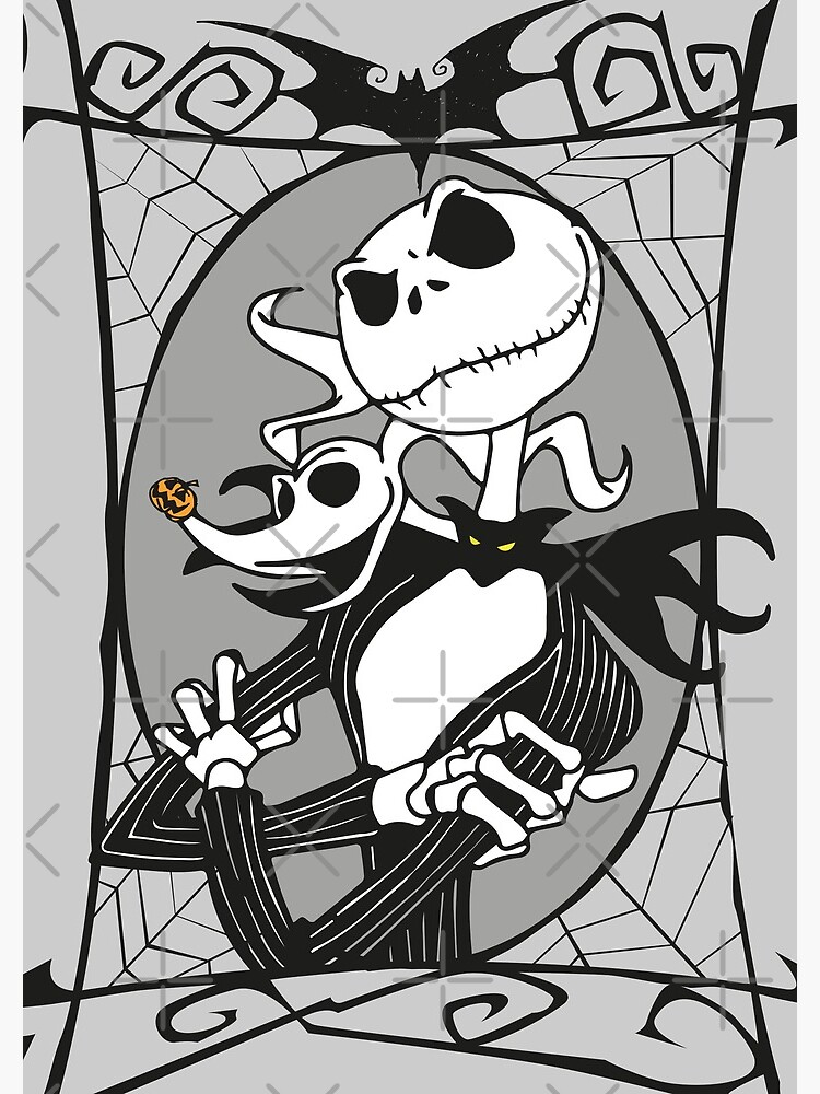 Jack Skellington and Zero - The Nightmare Before Christmas | Spiral Notebook