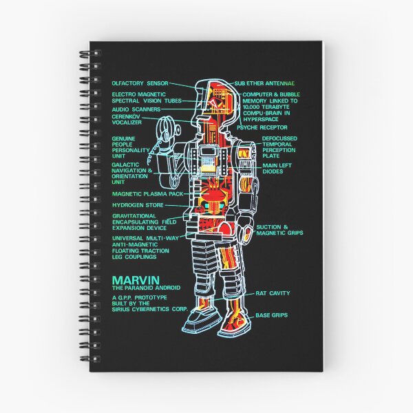 Item preview, Marvin The Paranoid Android Cross-Section designed and sold by ddogsis.
