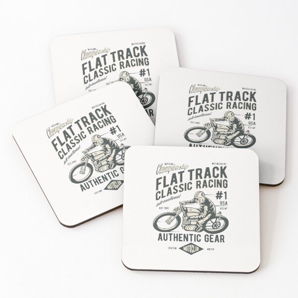 Item preview, Flat track classic racing, Authentic Gear, Motoclub designed and sold by WigglyLine.