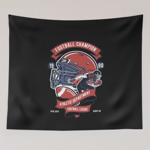 Item preview, Football champion 1990, Athletic Department, Football League designed and sold by WigglyLine.