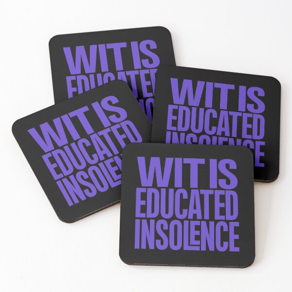 Item preview, Wit is educated insolence v.1 designed and sold by x1brett.