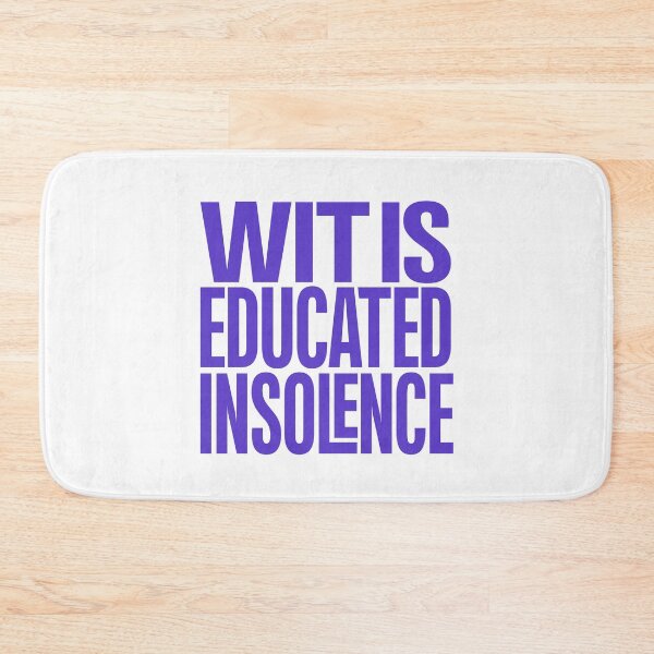 Item preview, Wit is educated insolence v.1 designed and sold by x1brett.