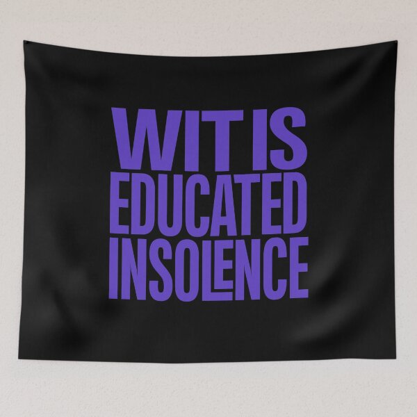 Item preview, Wit is educated insolence v.1 designed and sold by x1brett.