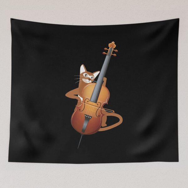 Item preview, Cello Cat Orchestra Classical Music Violoncello Cellist designed and sold by Lenny Stahl.