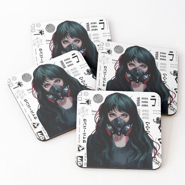 Item preview, Cyberpunk Gamer Girl Design Patterns designed and sold by OWLvision33.