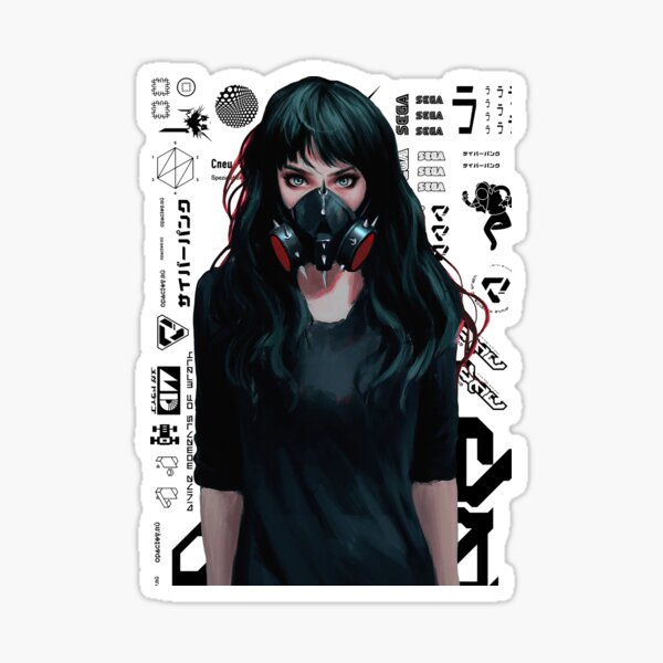 Artikel-Vorschau von Cyberpunk Gamer Girl Design-Muster, designt und verkauft von OWLvision33.
