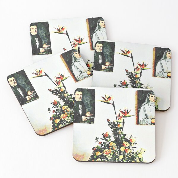 Item preview, Istituto Emiliani: flower and portraits of the founders designed and sold by Giuseppe Cocco.