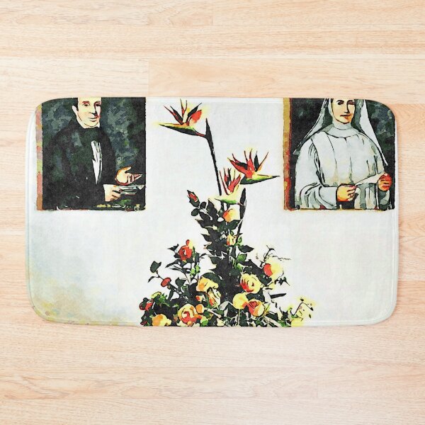 Item preview, Istituto Emiliani: flower and portraits of the founders designed and sold by Giuseppe Cocco.